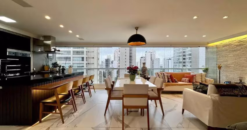 Apartamento com 3 dormitórios à venda, 222 m²  - campo belo - são paulo/sp