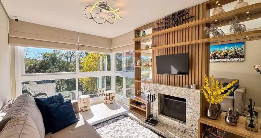 Apartamento alto padrão apenas 5 minutos da rua coberta,totalmente mobiliado e decorado à venda no centro de gramado