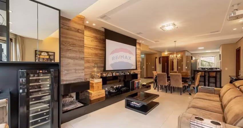 Apartamento alto padrão, mobiliado e decorado, centro de gramado.