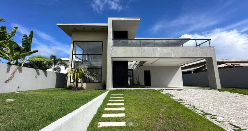 Casa em condomínio com 4 suítes localizado em Barra do Jacuipe, 800m terreno Camaçari - BA