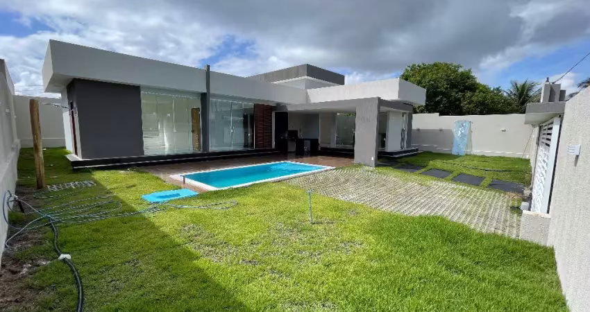 Cód. 8007 arembepe casa 2/4 com suíte e piscina privativa
