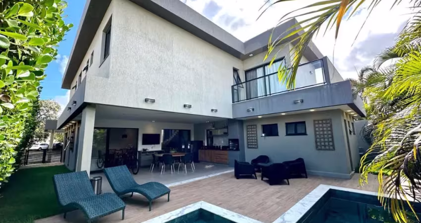 Cód. 542 alphaville litoral norte 1 casa com 4 suítes porteira fechada