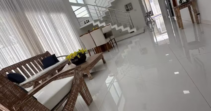 Cód. 560 alphaville litoral norte 1 casa com 4 suítes e piscina com cascata