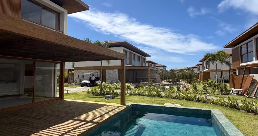 Casa duplex, condominio fechado, 4 suítes com piscina privativa,  praia do forte - ba
