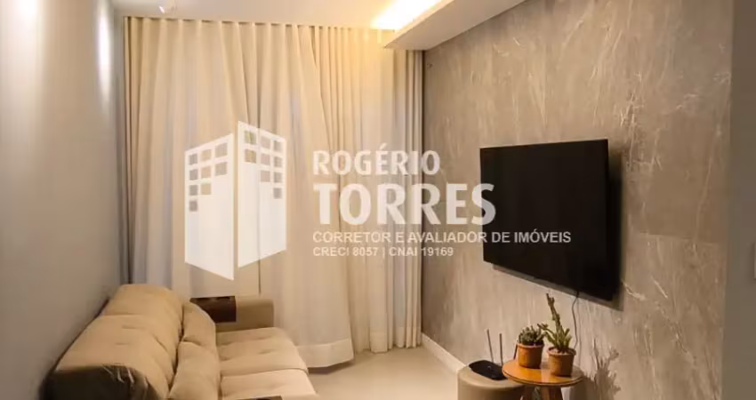 Apartamento locação de 2/4, 1 suíte, mobiliado e decorado e 2 garagens na praia do flamengo