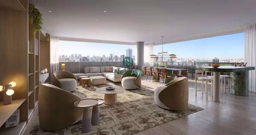 Apartamento sofisticado com 192 m², 3 suítes e 3 vagas de garagem no coração de pinheiros, são paulo.