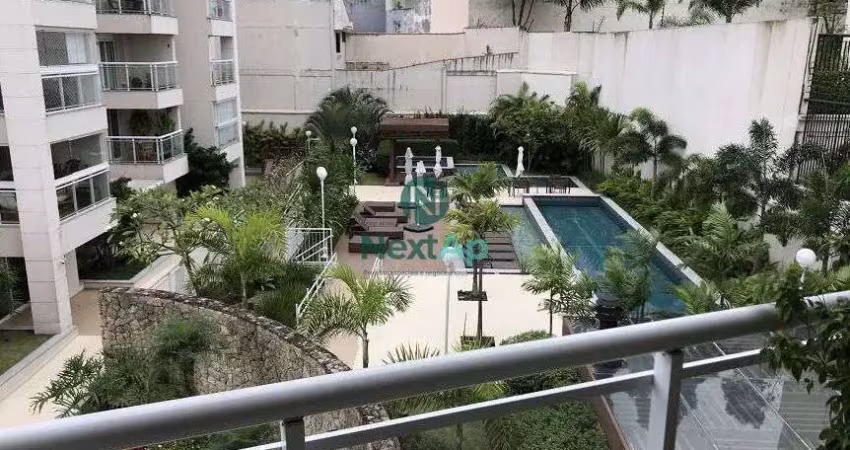 Apartamento a venda com 78 m²,  possibilidade de 2 dormitórios (reversível) e duas vagas no alto de pinheiros - semimobiliado