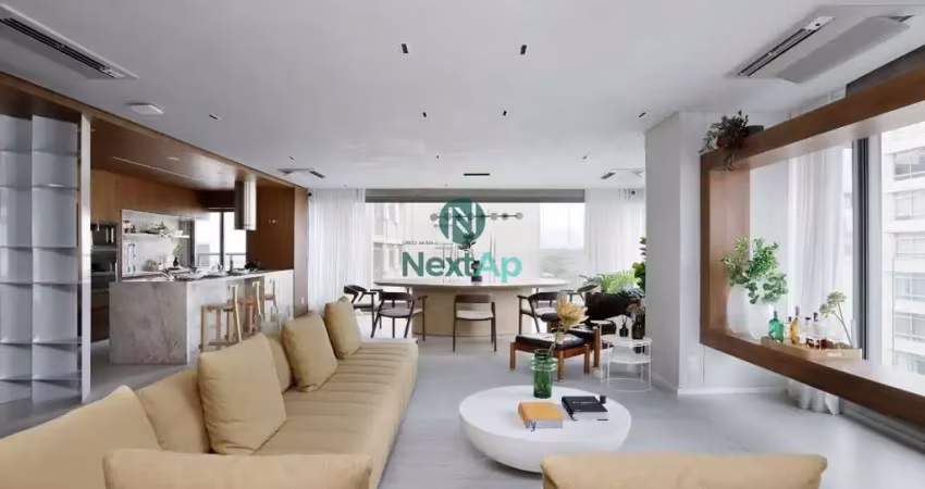 Apartamento alto padrão à venda no itaim bibi  185 m² com 4 suítes e 3 vagas em  são paulo-sp