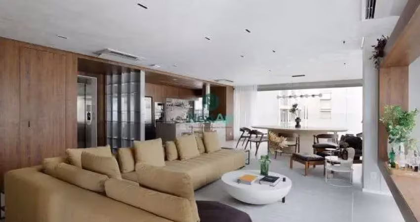 Apartamento alto padrão mobiliado à venda de 185 m² com 3 vagas no itaim bibi são paulo sp