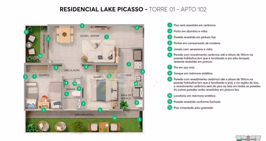 Apartamento com 2 quartos à venda na Estrada dos Pioneiros, S/N, Jardim Morumbi, Londrina