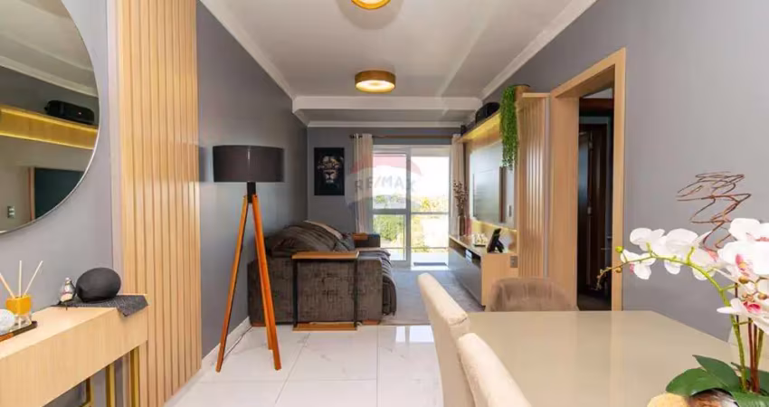 Apartamento à venda no condomínio grann hórus - sacada com churrasqueira - bairro dom feliciano – 2 quartos, 1 suíte