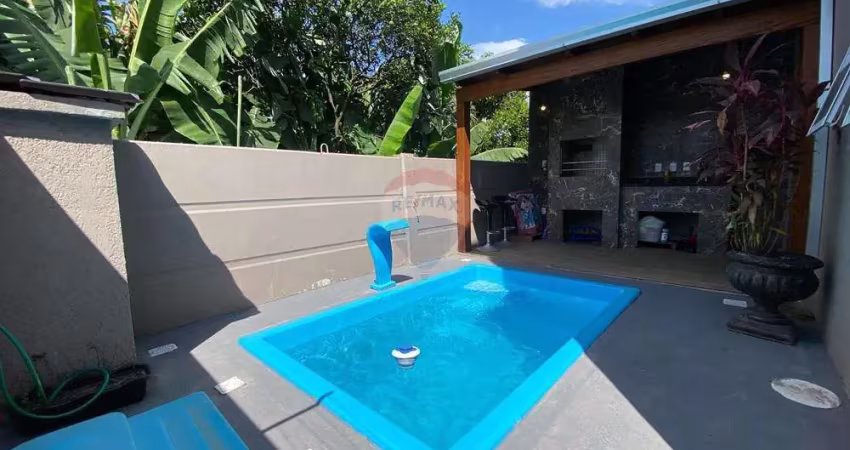 Sobrado de luxo em gravataí 3 dormitórios - energia solar-piscina
