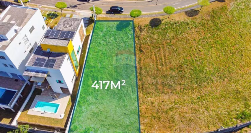 Terreno exclusivo de 417 m², a venda no Alphaville Litoral Norte 2.