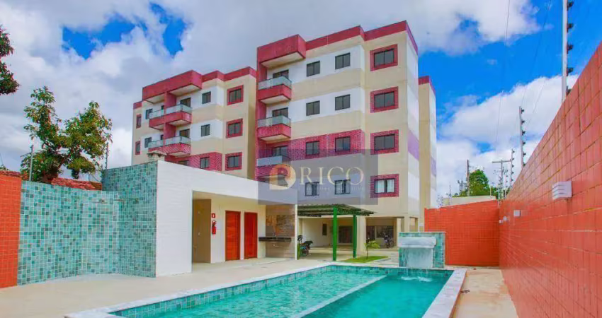Apartamento com 2 dormitórios para alugar, 62 m² por r$ 1.900/mês - baixa grande - arapiraca/al