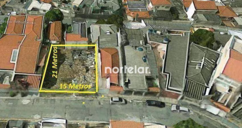 Terreno à venda, 315 m² por R$ 1.400.000,00 - Vila Pereira Barreto - São Paulo/SP