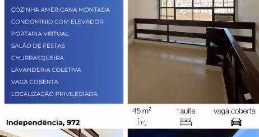 LINDO DUPLEX 1 DORMITÓRIO 45M² - INDEPENDÊNCIA