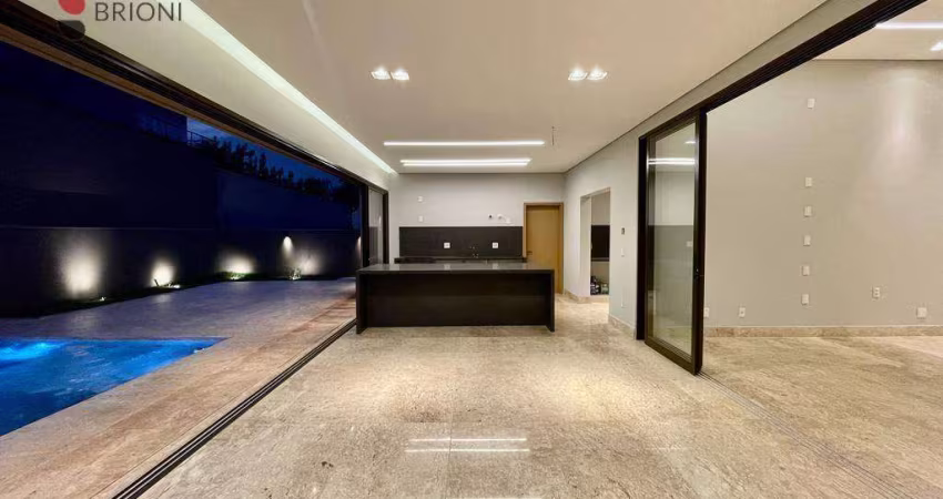Sobrado alto padrão com 390m², 4 quartos, Condomínio Alphaville, em Ribeirão Preto/SP I Imobiliária em Ribeirão Preto I Brioni imóveis
