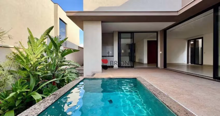 Casa sobrado alto padrão com 268 m², 4 quartos suites à venda no condomínio terras de florença em ribeirão preto/sp i imobiliária brioni imóveis