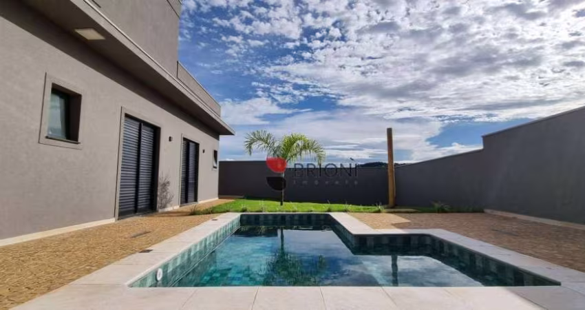 Casa térrea  Alto Padrão com 180m² 3 quartos/suíte Condomínio Residencial Vista Bella, em Ribeirão Preto/SP I Imobiliária Brioni imóveis.