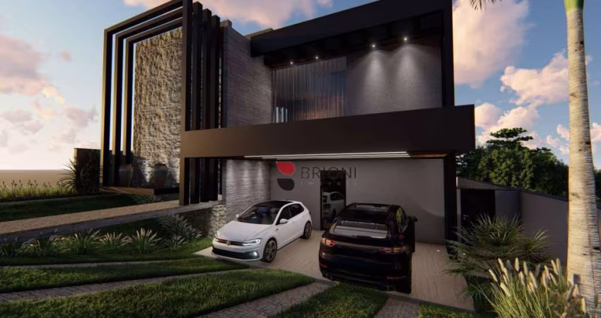 Sobrado alto padrão com 347m², 4 quartos/suítes, à venda no condomínio Alphaville em Ribeirão Preto I Imobiliária Brioni Imóveis