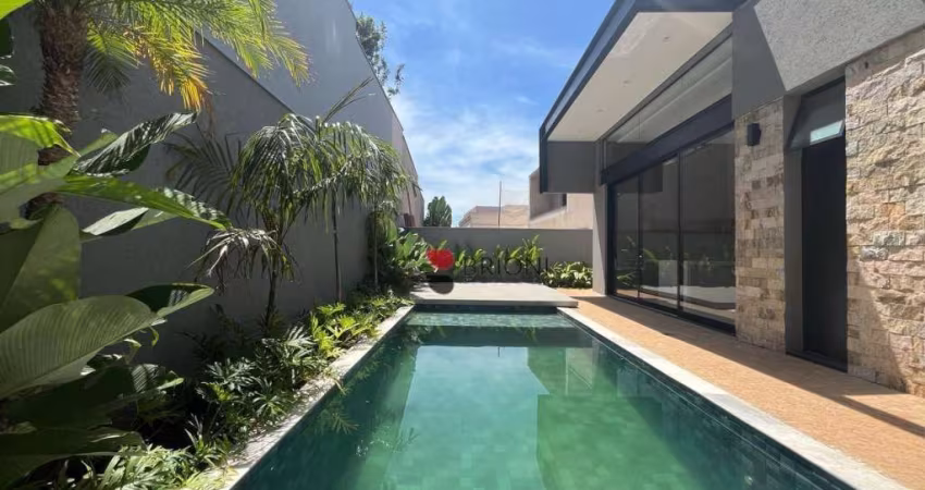 Casa térrea alto padrão com 267 m², 3 quartos/suítes à venda no Condomínio Alphaville em Ribeirão Preto/SP I Imobiliária Brioni imóveis
