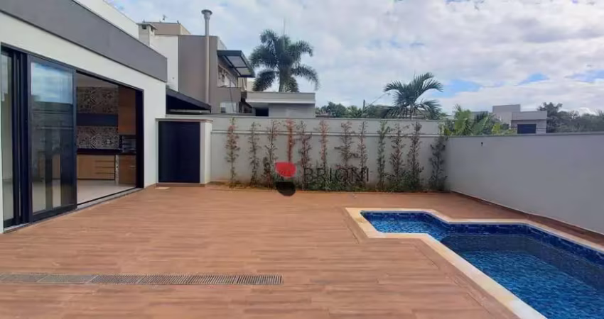 Casa térrea alto padrão em Condomínio San Marco, Ilha Liesina, com 175m², 3 quartos/suítes, à venda em Ribeirão Preto/SP I Imobiliária Brioni Imóveis