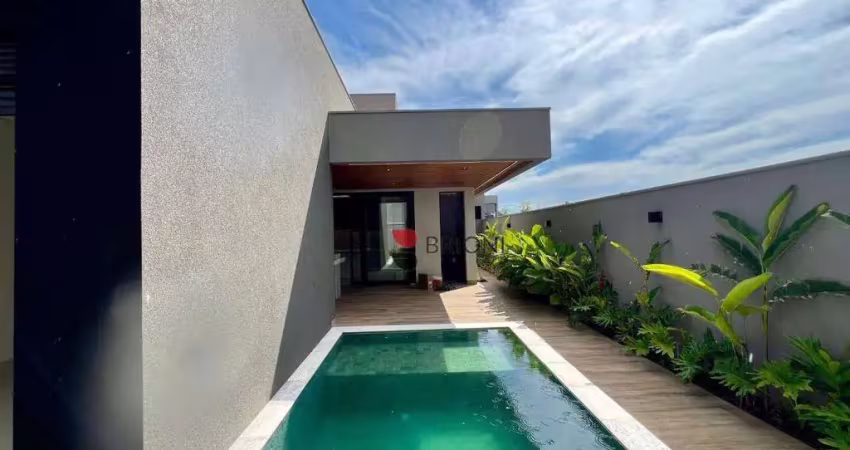 Casa térrea alto padrão com 249m², 3 quartos/suítes à venda no condomínio terras de siena em ribeirão preto/sp i imobiliária brioni imóveis