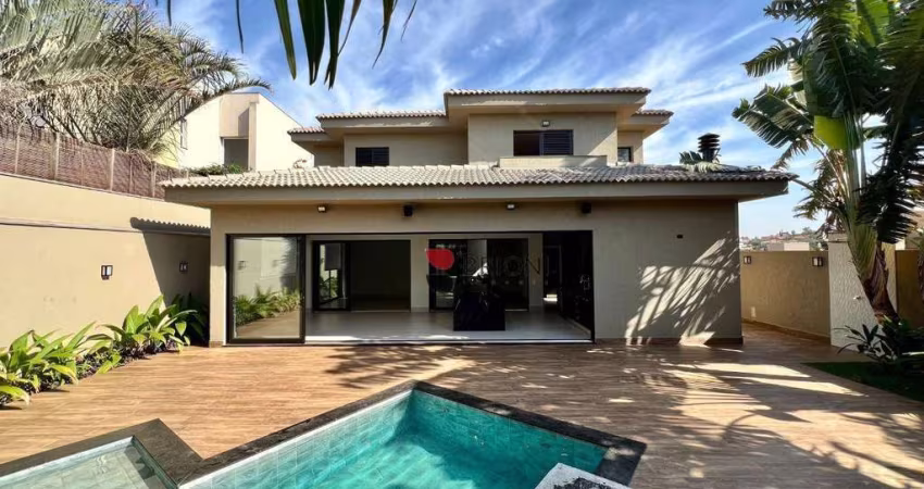 Casa sobrado alto padrão com 400m², 5 quartos/suítes, à venda no Condomínio Arara Verde em Ribeirão Preto/SP I Imobiliária Brioni imóveis