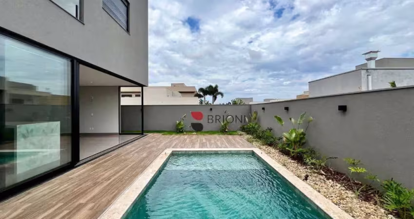 Casa alto padrão com 310m², 3 quartos à venda no condomínio terras de siena em ribeirão preto/sp i imobiliária brioni imóveis