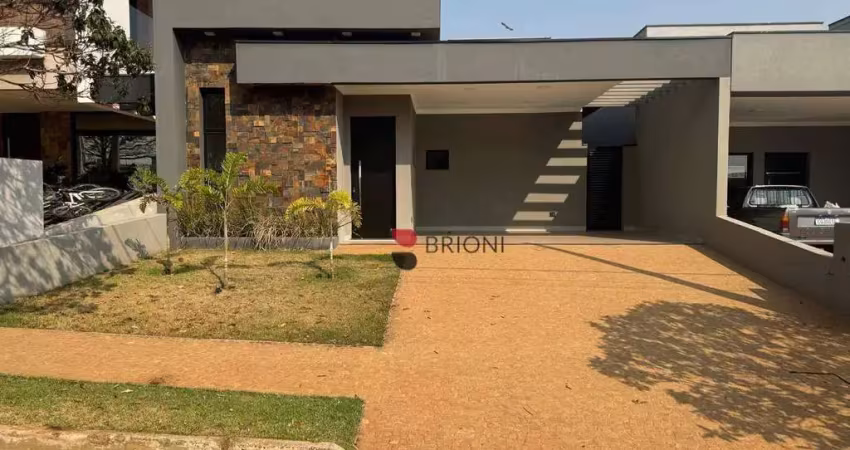 Casa térrea alto padrão com 150m², 3 quartos/suítes à venda no condomínio villa romana 2 em ribeirão preto/sp i imobiliária brioni imóveis