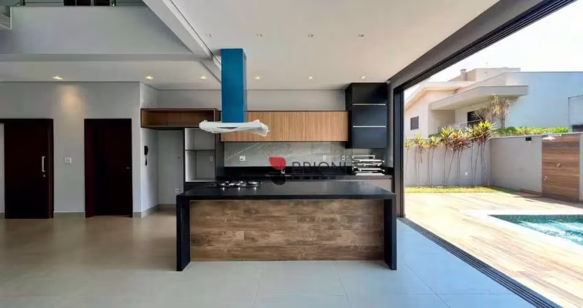 Casa sobrado alto padrão com 250 m², 3 quartos/suites à venda no condomínio quinta da primavera, em ribeirão preto/sp i imobiliária brioni imóveis