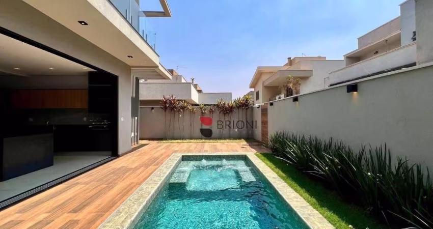 Casa sobrado alto padrão com 250 m², 3 quartos/suites à venda no Condomínio Quinta da Primavera, em Ribeirão Preto/SP I Imobiliária Brioni imóveis