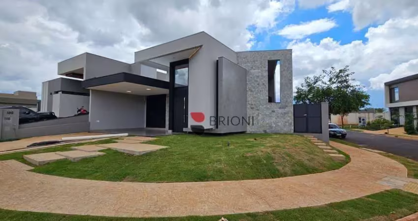 Casa térrea alto padrão, 162m², 3 quartos (suítes) no condomínio vivendas da mata, à venda em ribeirão preto/sp i brioni imóveis