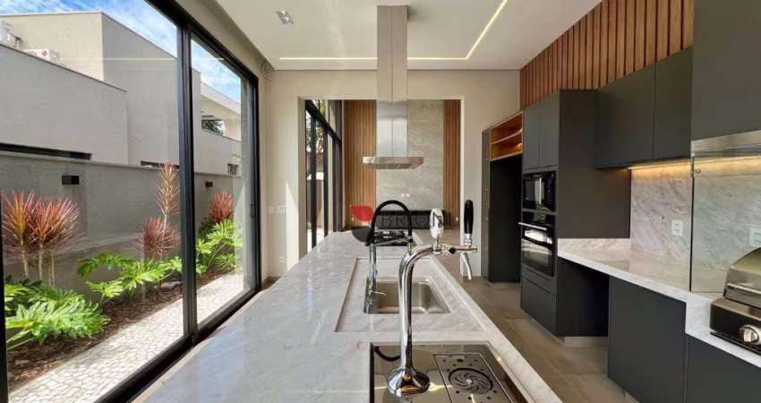Casa térrea alto padrão com 265 m², 4 quartos suítes à venda no Condomínio Alphaville em Ribeirão Preto/SP I Imobiliária Brioni imóveis