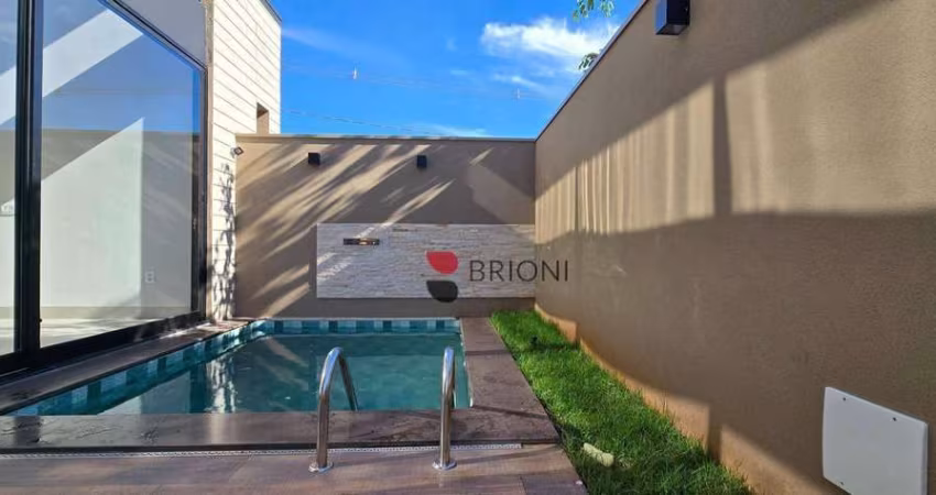 Casa térrea alto padrão com 174 m², 3 quartos/suítes , à venda no condomínio Quinta dos Ventos em Ribeirão Preto I Imobiliária Brioni Imóveis