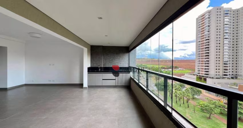 Apartamento com 3 dormitórios/suítes para alugar, 155 m²  - Jardim Olhos D'Água em Ribeirão Preto/SP I Imobiliária Brioni imóveis