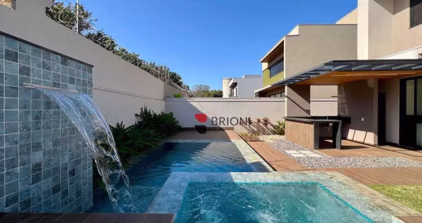 Casa alto padrão com 269m², 3 quartos/suítes à venda no condomínio alto do castelo 1 em ribeirão preto/sp i imobiliária brioni imóveis