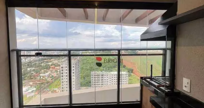 Apartamento no edifício authoria fascínio, para locação no jardim olhos d'água em ribeirão preto/sp