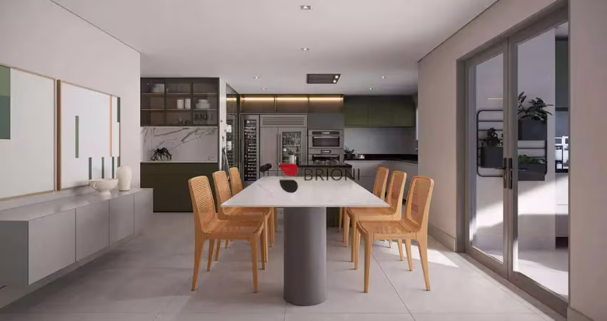 Apartamento de alto padrão a venda com 367 m2, 4 suítes no condomínio cidade de seattle em ribeirão preto i imobiliária brioni imóveis
