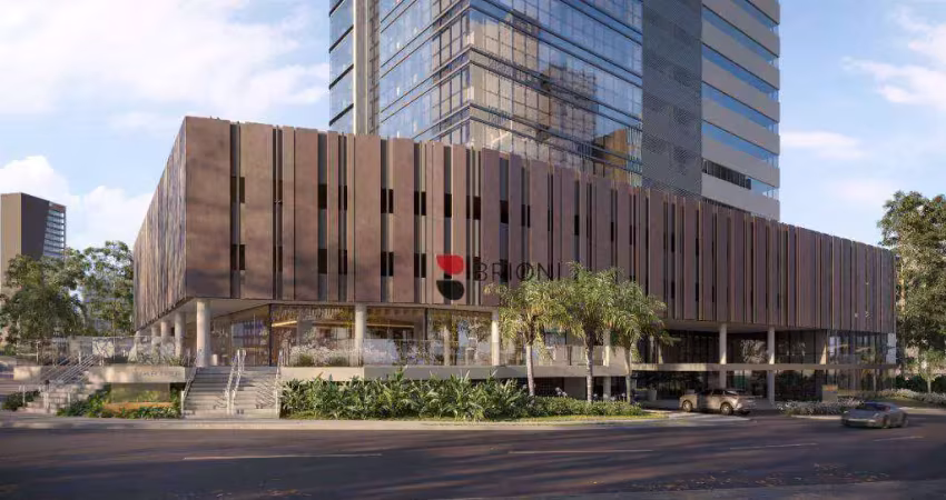 Laje / sala comercial de alto padrão com 763 m², 8 vagas à venda no condomínio quartier em ribeirão preto/sp i imobiliária brioni imóveis