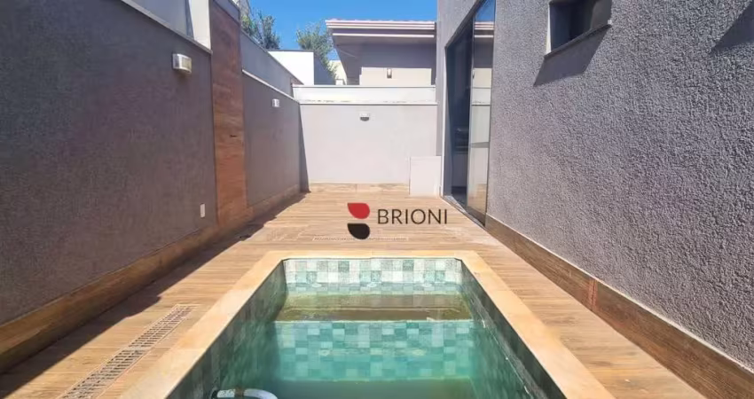 Casa com 3 quartos/suítes, com 160m², no condomínio valência  em ribeirão preto/sp i imobiliária brioni imóveis