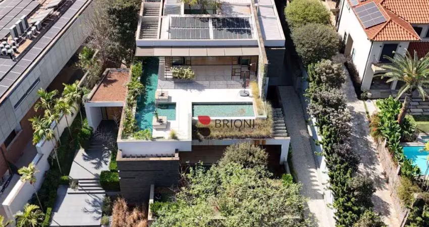 Casa sobrado de alto padrão com 750 m², 4 quartos à venda no condomínio ipê roxo em ribeirão preto/sp i imobiliária brioni imóveis