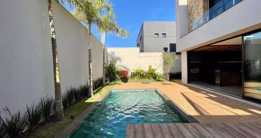 Casa alto padrão à venda com 320m², 5 quartos/suítes em condomínio alphaville, em ribeirão preto/sp i imobiliária em ribeirão preto i brioni imóveis