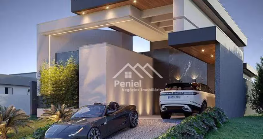 Casa com 3 dormitórios à venda, 195 m² por r$ 2.000.000,00 - condomínio quinta dos ventos  - ribeirão preto/sp