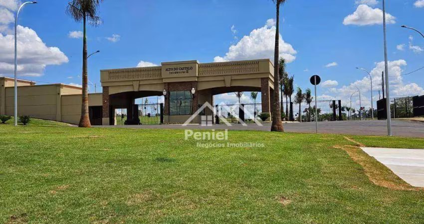 Terreno à venda, 343 m² por r$ 390.000,00 - condomínio alto do castelo - ribeirão preto/sp