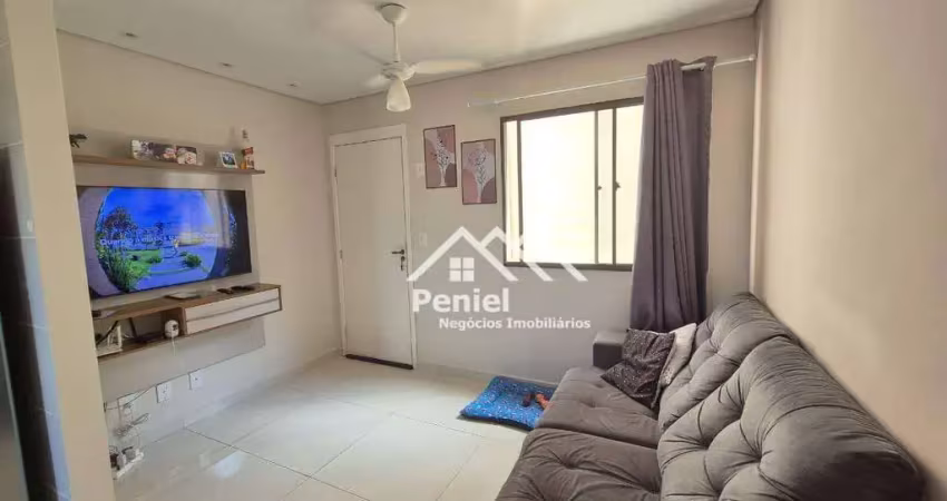 Apartamento com 2 dormitórios à venda, 47 m² por r$ 165.000 - planalto verde - ribeirão preto/sp