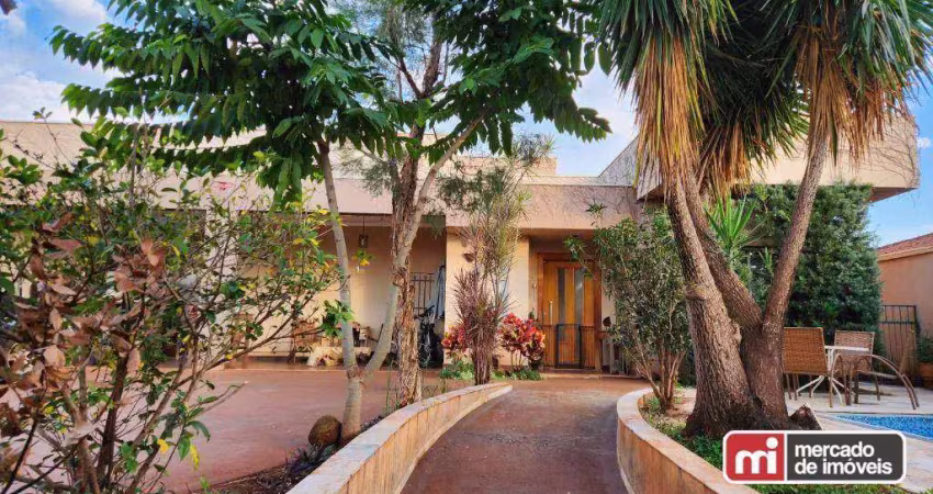 Casa térrea na city ribeirão, construção 223 m², terreno 528,00 m², 3 suítes, sendo 2 com closet, sala de 2 ambientes integrada à cozinha, escritório.
