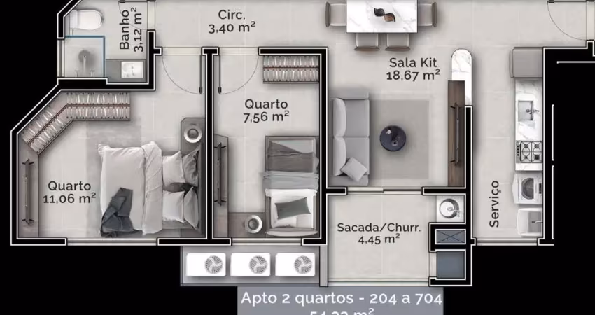 Apartamento com 2 quartos à venda na Rua Capitão Romualdo de Barros, 583, Carvoeira, Florianópolis