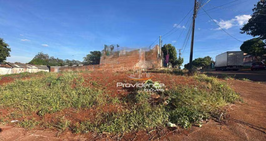 Terreno à venda, 457 m² por R$ 495.000 - Santa Cruz - Cascavel/PR