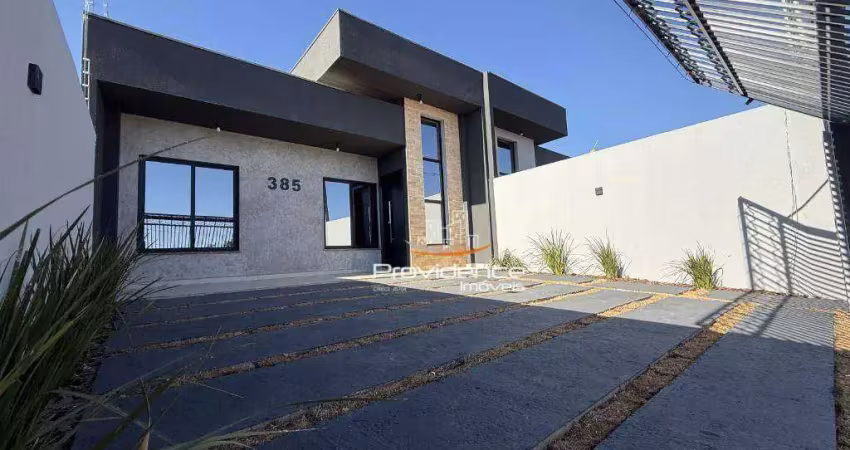 Casa com 2 dormitórios à venda, 74 m² por r$ 490.000 - tropical 3 - cascavel/pr